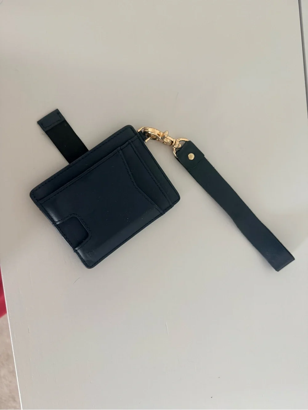 Andar The Denner Leather Wristlet Wallet Classic Navy